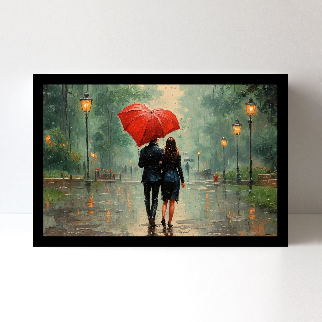 Divine Couple Harmony: Vastu-Approved Luxury Wall Art, 18x24 inch Framed GSM Paper or 20x30 inch Canvas