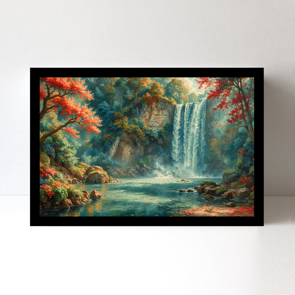 Luxariya Premium Landscape Canvas Print Collection - 8 Variants, Black & White Framed Wall Art for Home Decor and Natural Serenity