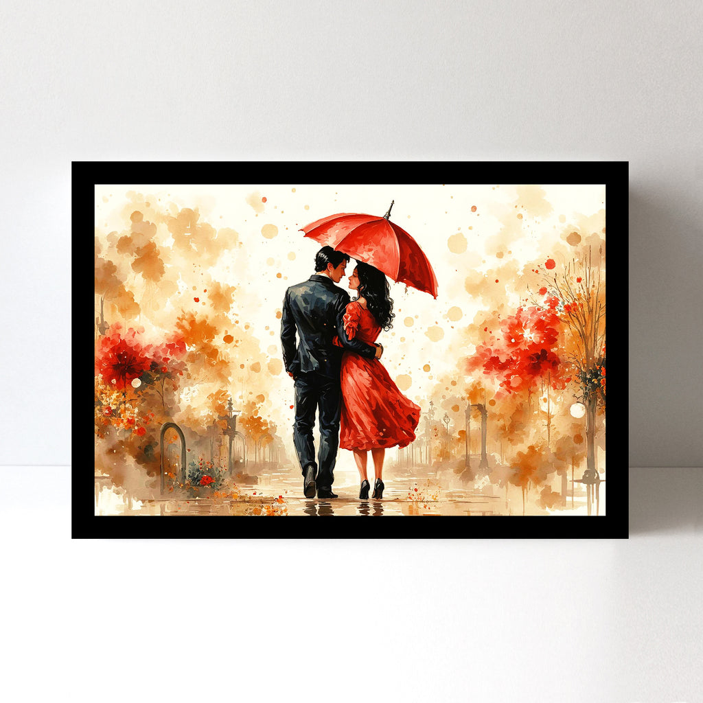 Divine Couple Harmony: Vastu-Approved Luxury Wall Art, 18x24 inch Framed GSM Paper or 20x30 inch Canvas