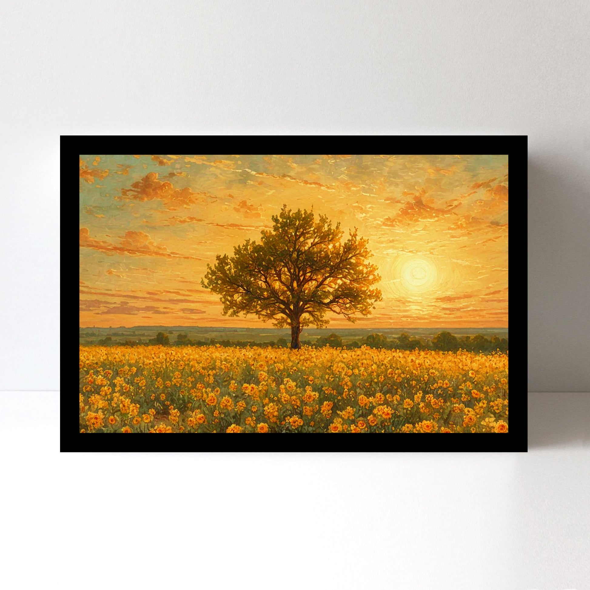 Luxariya Premium Landscape Canvas Print Collection - 8 Variants, Black & White Framed Wall Art for Home Decor and Natural Serenity