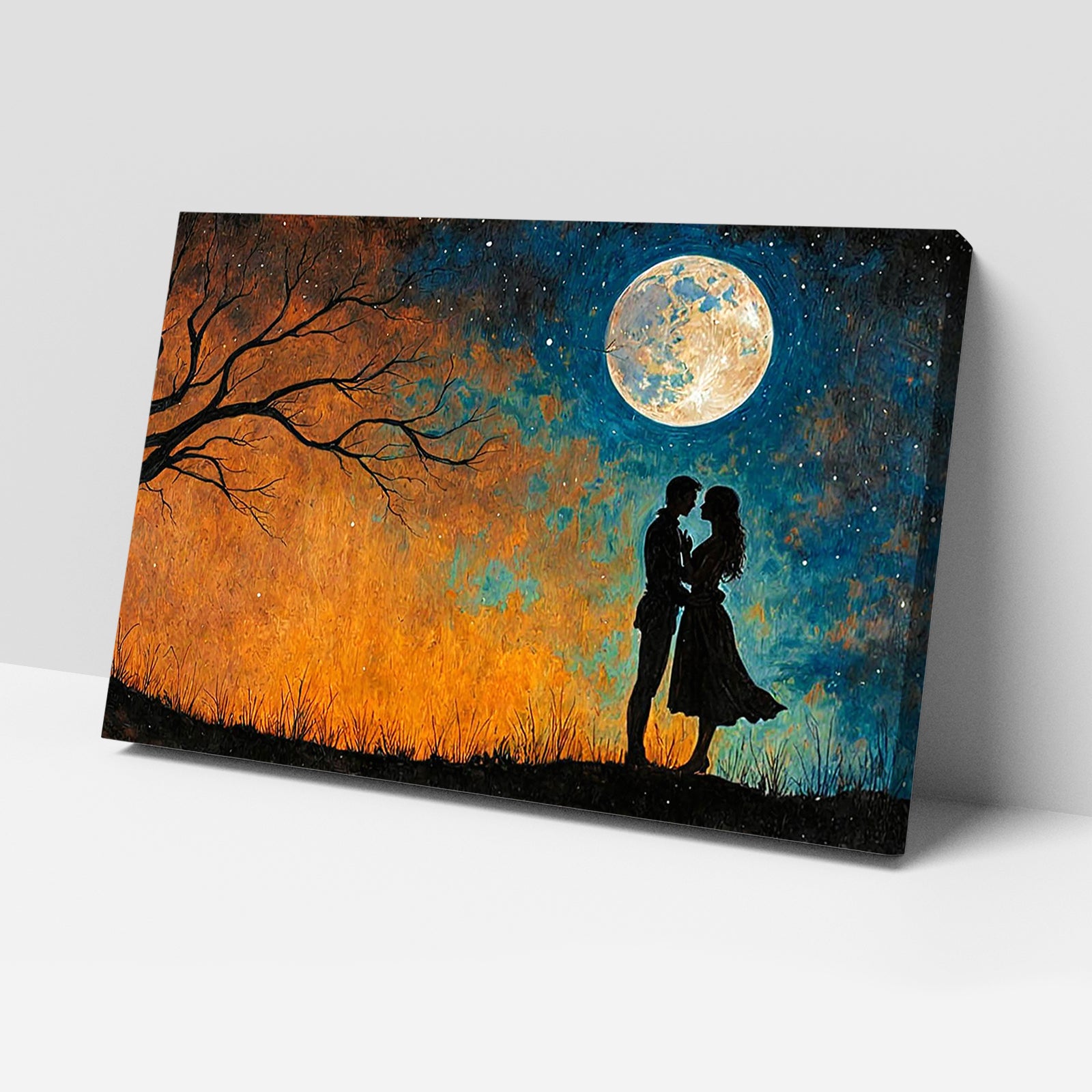 Divine Couple Harmony: Vastu-Approved Luxury Wall Art, 18x24 inch Framed GSM Paper or 20x30 inch Canvas