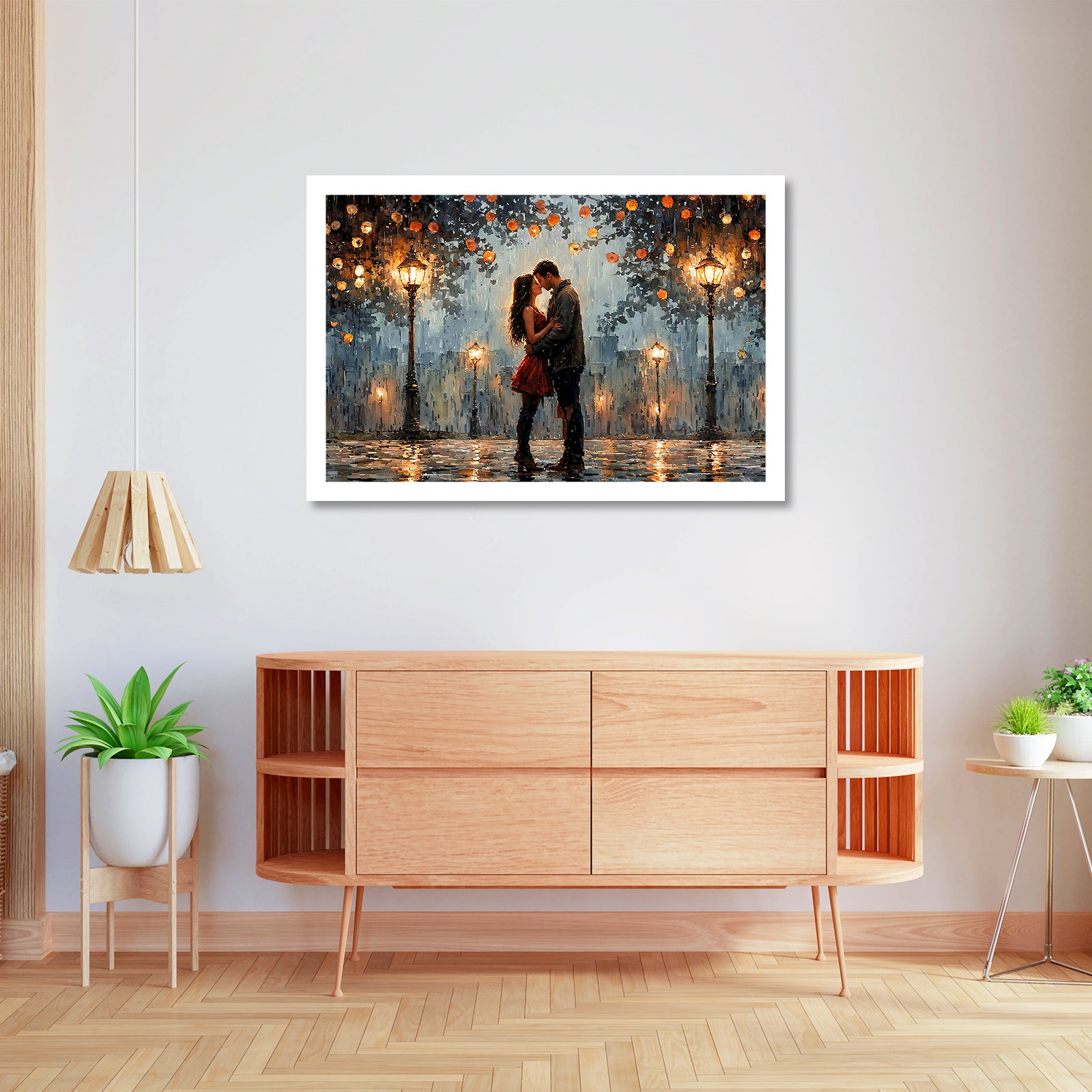 Divine Couple Harmony: Vastu-Approved Luxury Wall Art, 18x24 inch Framed GSM Paper or 20x30 inch Canvas