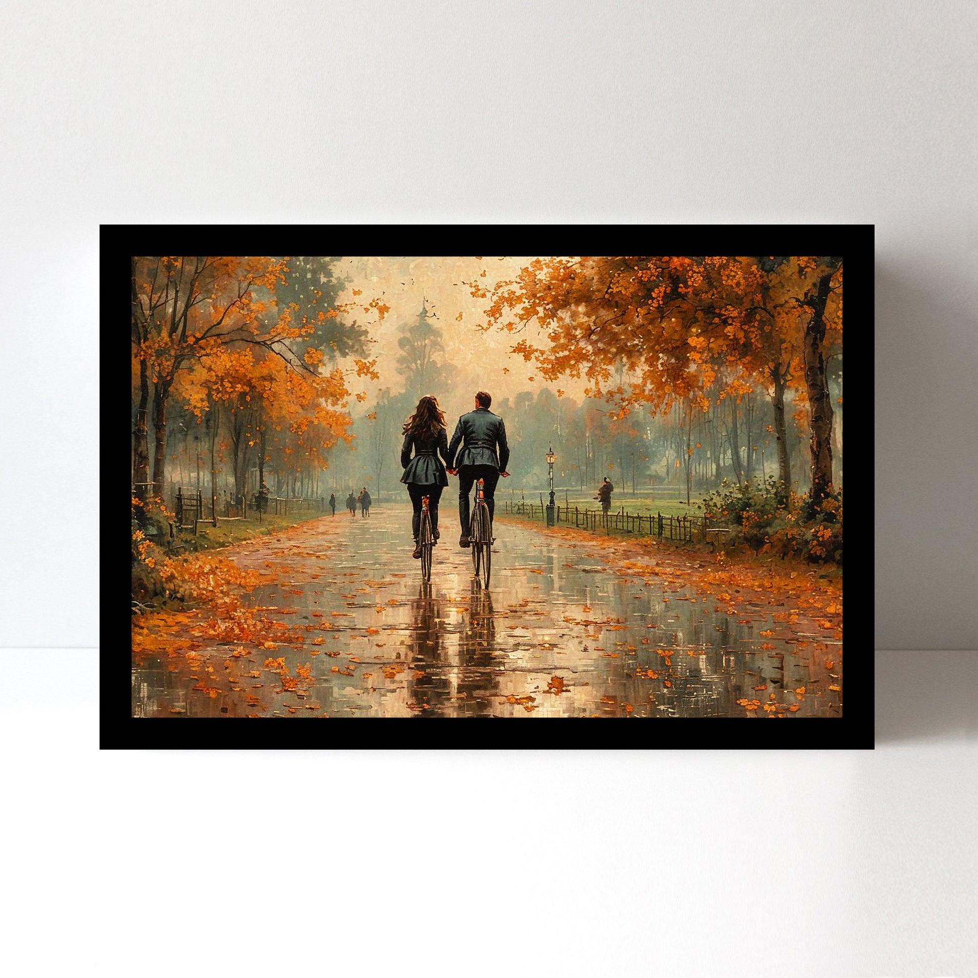 Divine Couple Harmony: Vastu-Approved Luxury Wall Art, 18x24 inch Framed GSM Paper or 20x30 inch Canvas