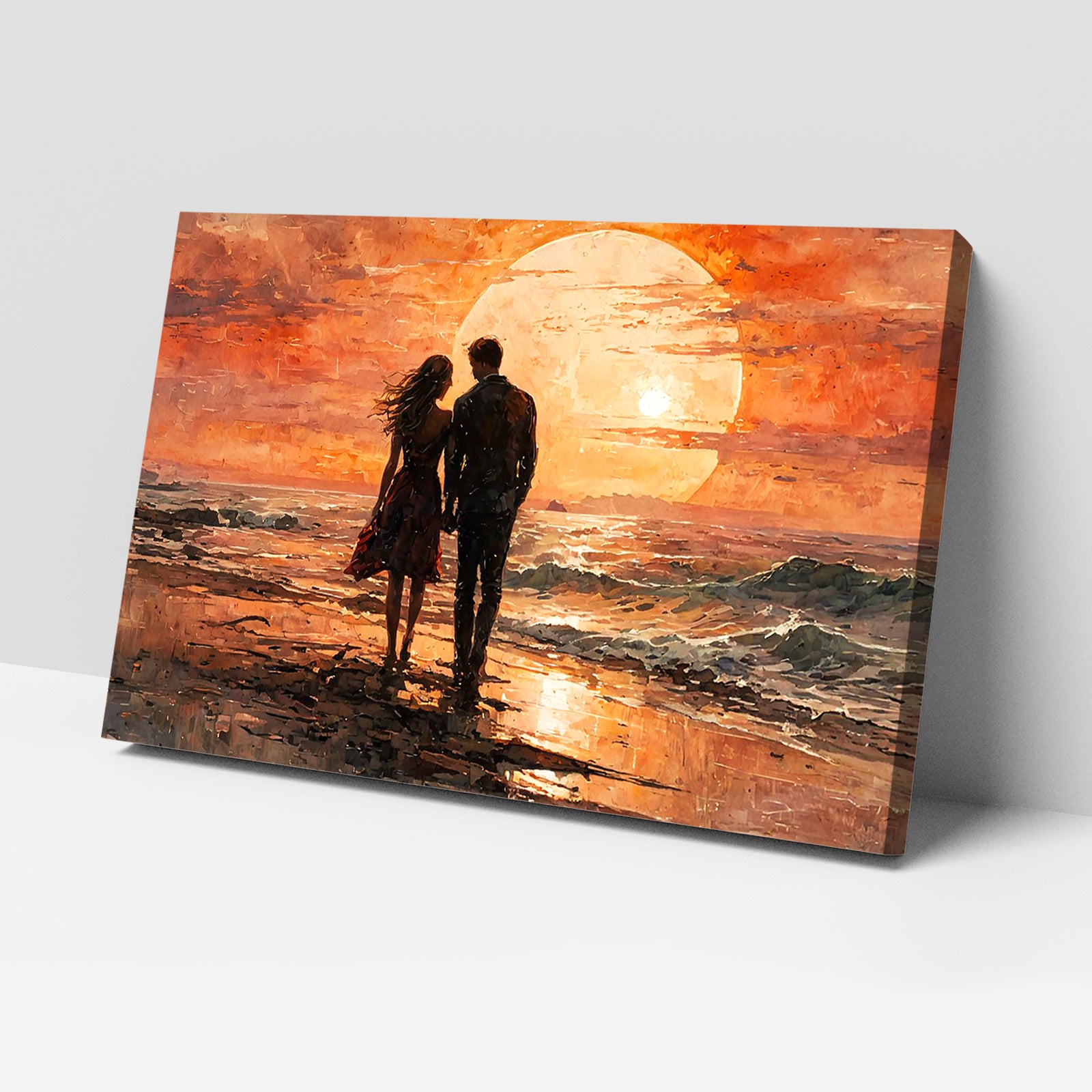 Divine Couple Harmony: Vastu-Approved Luxury Wall Art, 18x24 inch Framed GSM Paper or 20x30 inch Canvas
