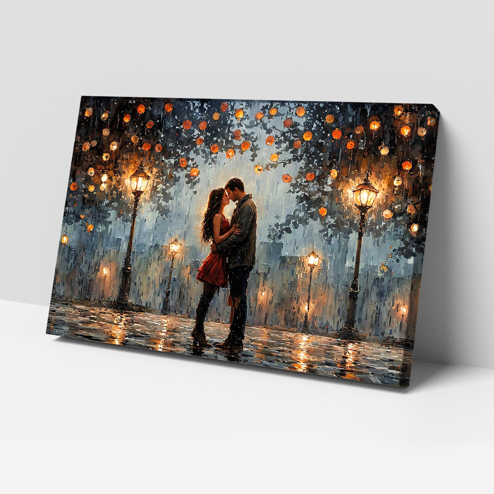 Divine Couple Harmony: Vastu-Approved Luxury Wall Art, 18x24 inch Framed GSM Paper or 20x30 inch Canvas